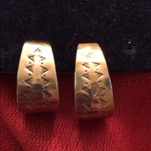 Jeep Collins brass earrings pierced